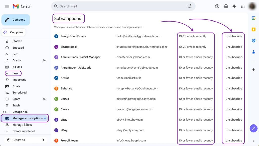 Gmail estrena «Gestionar Suscripciones»: El botón definitivo para limpiar tu bandeja de entrada